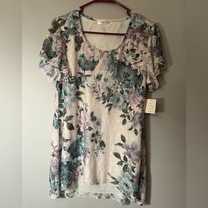 Floral blouse medium sequins